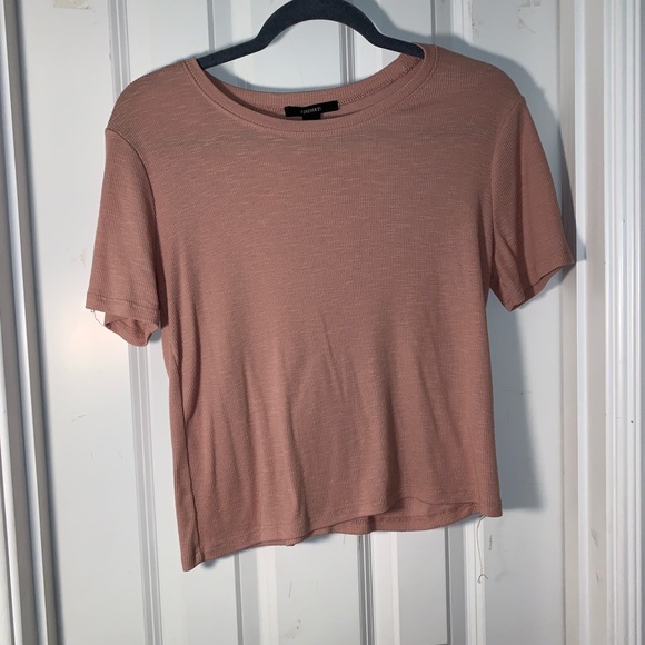 Dusty Rose/ Pink Ribbed Top - Picture 3 of 4